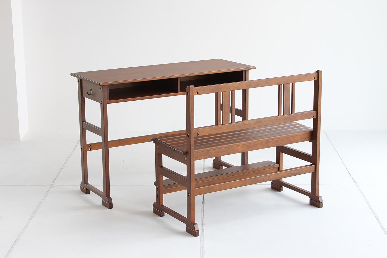ベンチ 学習机用 子ども レトロ ntc【幅85cm】キッズインテリア