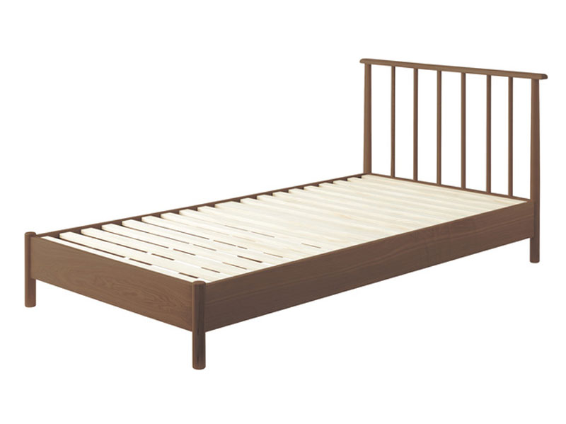 シンプルなすのこタイプのシングルベッド｜ナチュラルインテリア