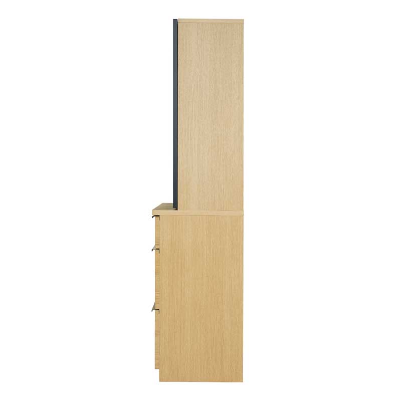 ガラス扉のおしゃれなカップボード｜幅78cm｜上質な木目のナチュラルモダン食器棚