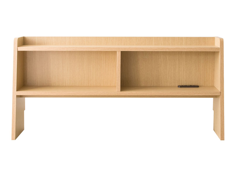 シンプルな木目調の後付けヘッドボード|幅100cm