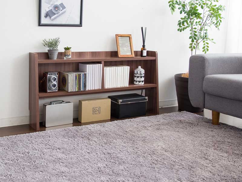 シンプルな木目調の後付けヘッドボード|幅100cm