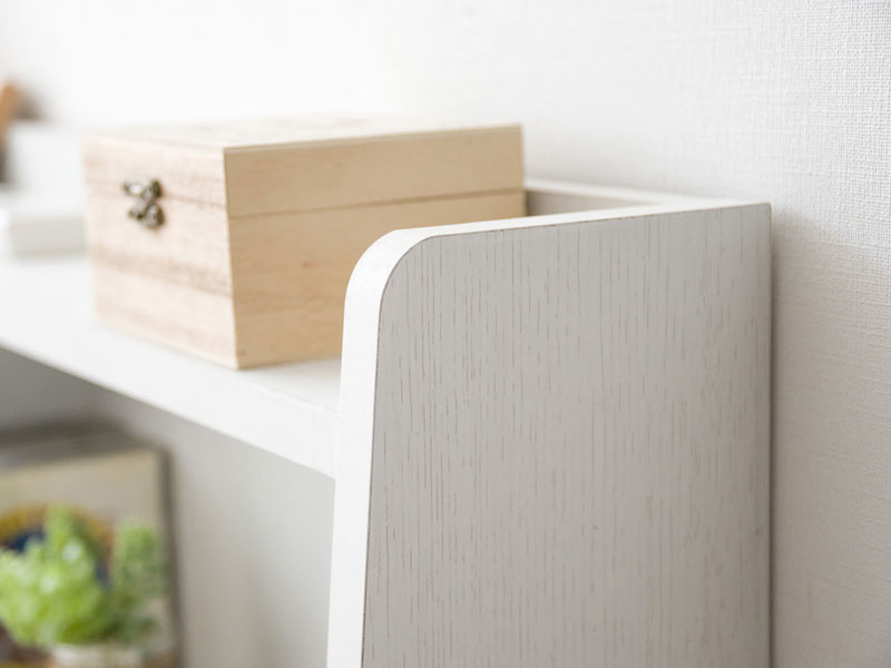 シンプルな木目調の後付けヘッドボード|幅100cm