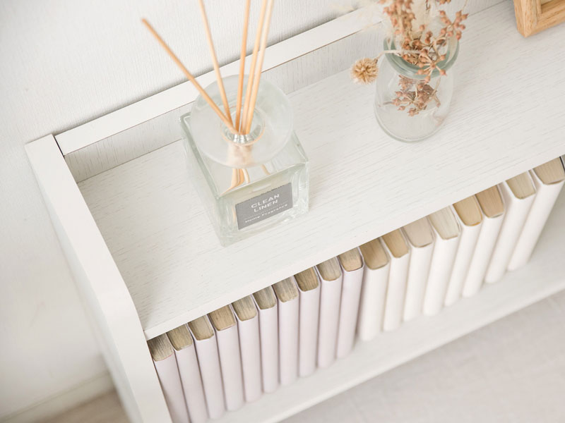 シンプルな木目調の後付けヘッドボード|幅100cm