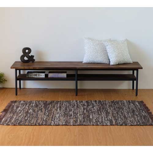 インダストリアル ベンチ型サイドテーブル テレビボードにも 【幅150cm