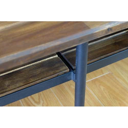 インダストリアル ベンチ型サイドテーブル テレビボードにも 【幅150cm】