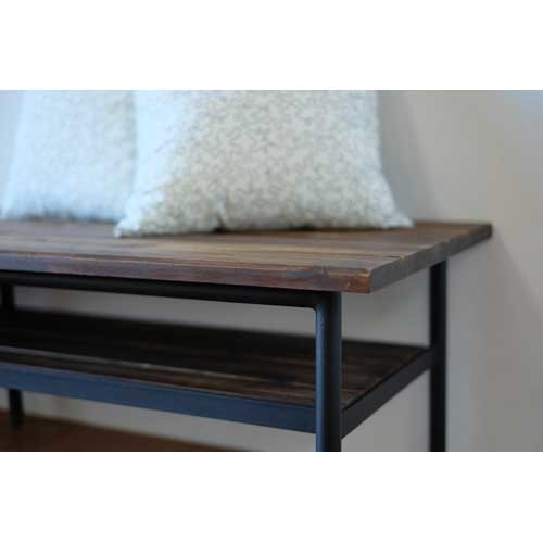 インダストリアル ベンチ型サイドテーブル テレビボードにも 【幅150cm】