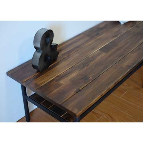 インダストリアル ベンチ型サイドテーブル テレビボードにも 【幅150cm