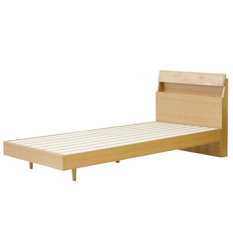 無垢材のスノコベッド【ER/シングル】ナチュラルなベッド