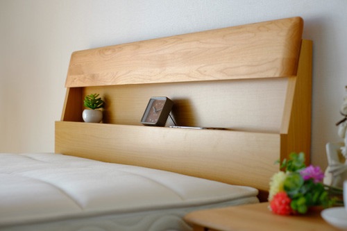 無垢材のスノコベッド【ER/シングル】ナチュラルなベッド