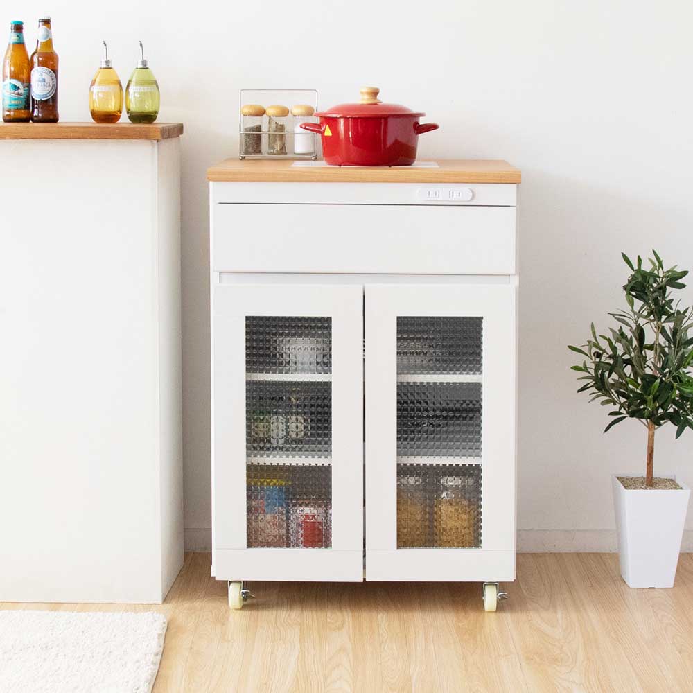 お引取り限定品　食器棚・キッチンカウンター モダンデザイン 楽天市場】キッチンカウンター 幅90 カウンターテーブル 食器棚 引き戸