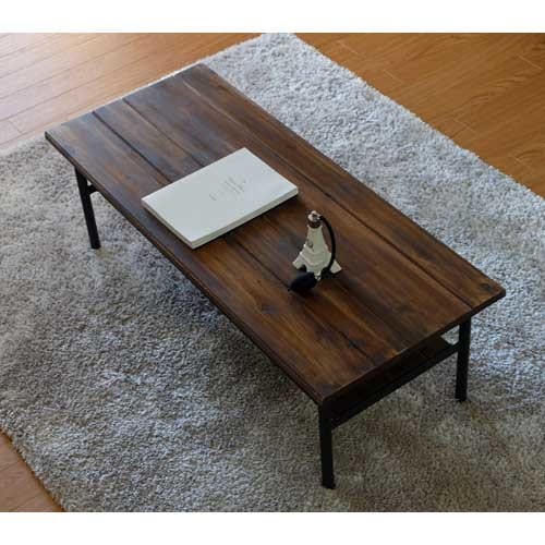 インダストリアル ベンチ型サイドテーブル テレビボードにも 【幅100cm】