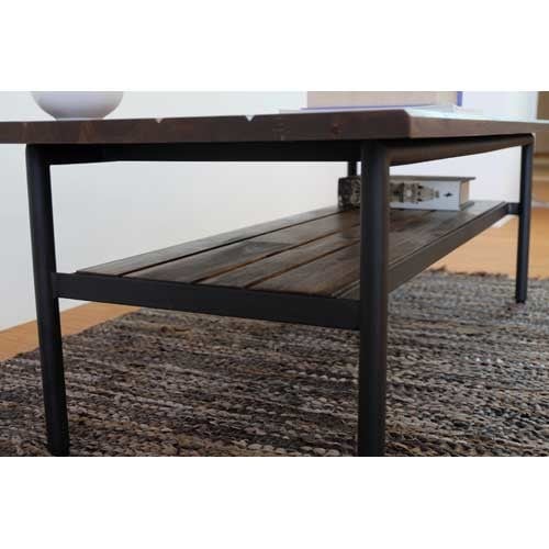 インダストリアル ベンチ型サイドテーブル テレビボードにも 【幅100cm】