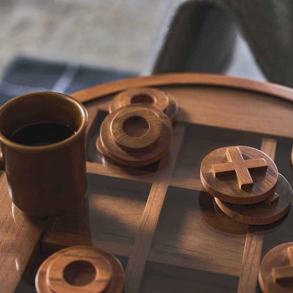 〇×ゲームデザインのサイドテーブル｜遊び心あふれるユニークなインテリア