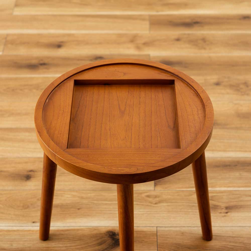 〇×ゲームデザインのサイドテーブル｜遊び心あふれるユニークなインテリア