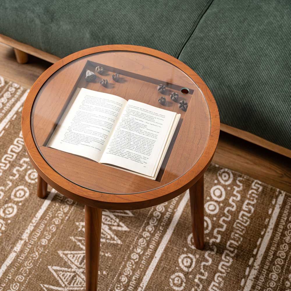 〇×ゲームデザインのサイドテーブル｜遊び心あふれるユニークなインテリア