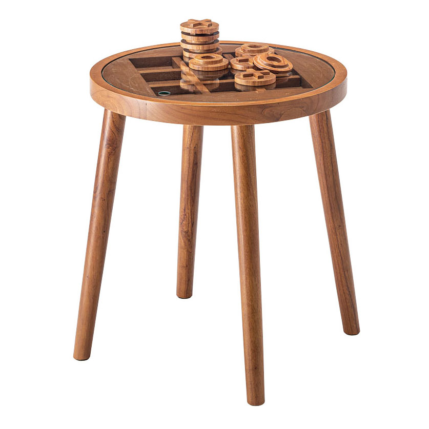 〇×ゲームデザインのサイドテーブル｜遊び心あふれるユニークなインテリア