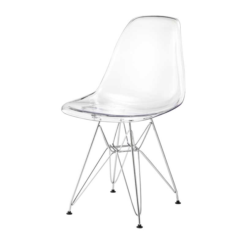 クリアダイニングチェア｜名作風デザインと透明美｜ミッドセンチュリー