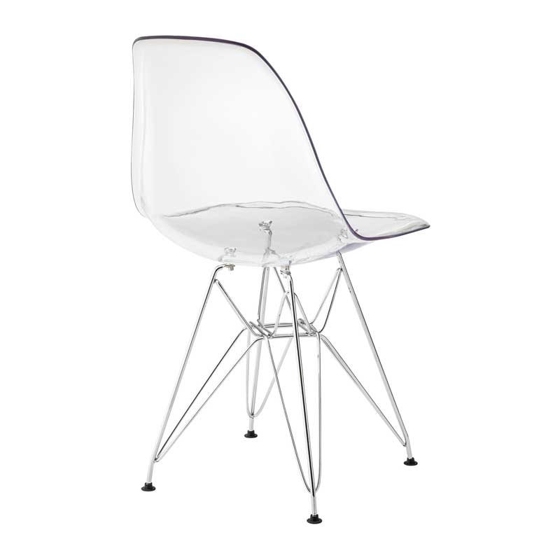 クリアダイニングチェア｜名作風デザインと透明美｜ミッドセンチュリー