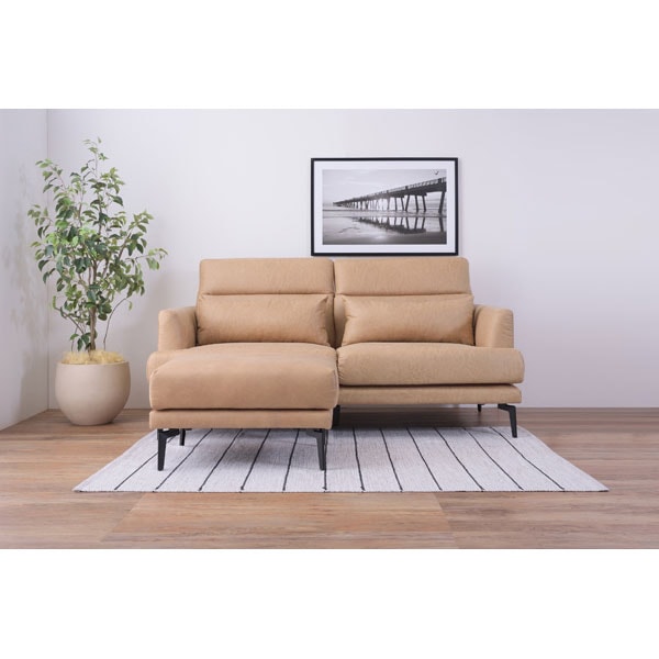 送料無料！シックなツートンカラーがオシャレ☆デザイナーズ3Pソファ☆