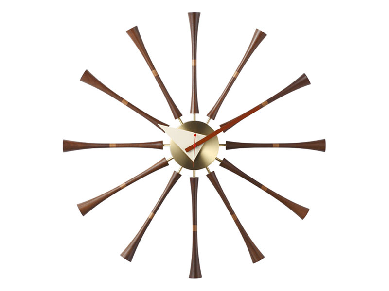 スピンドル クロック｜ジョージ・ネルソン｜リプロダクト