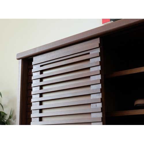 和風デザインのシューズボックス｜幅80cm