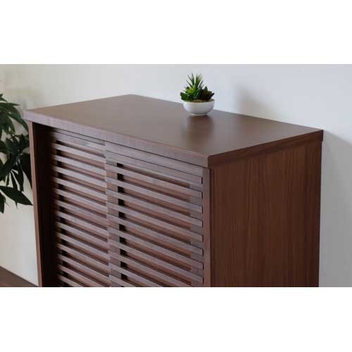 和風デザインのシューズボックス｜幅80cm