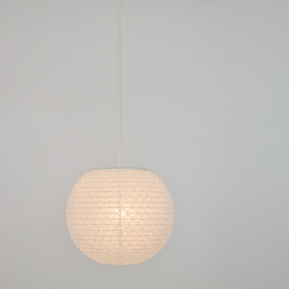 ペンダントライト 和紙 1灯 25cm 提灯 LED対応 和風照明｜提灯風の天井
