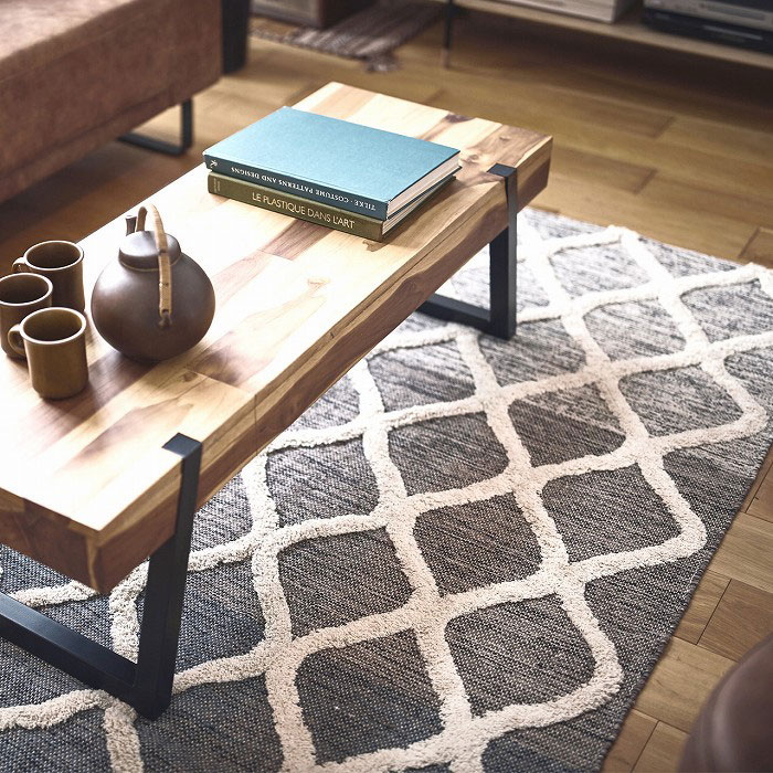 インド製コットンラグ｜ブラウンベース