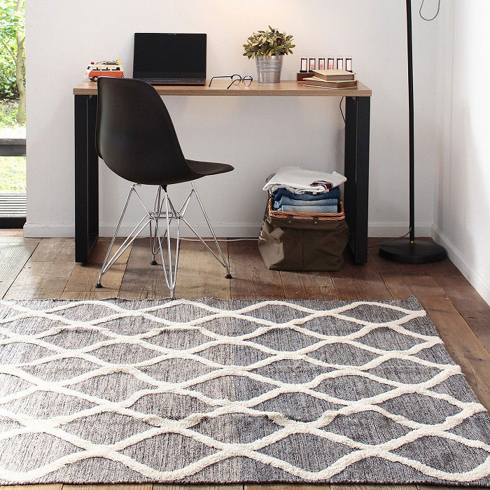 インド製コットンラグ｜ブラウンベース