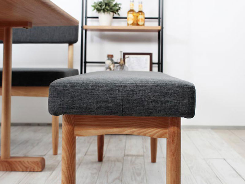 自由にレイアウトできる洗練された北欧デザインのダイニングセット｜Air｜4点セット