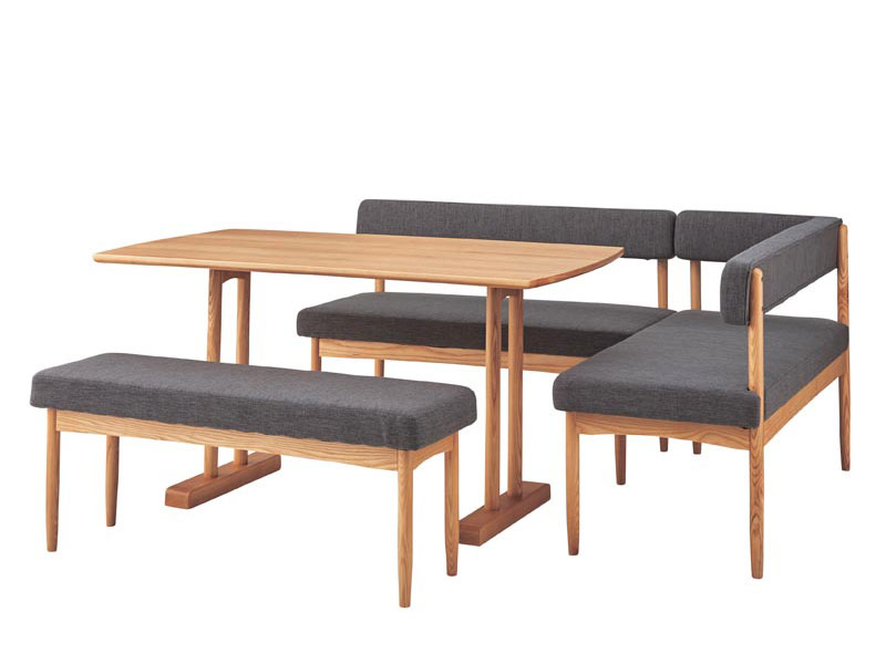 自由にレイアウトできる洗練された北欧デザインのダイニングセット｜Air｜4点セット