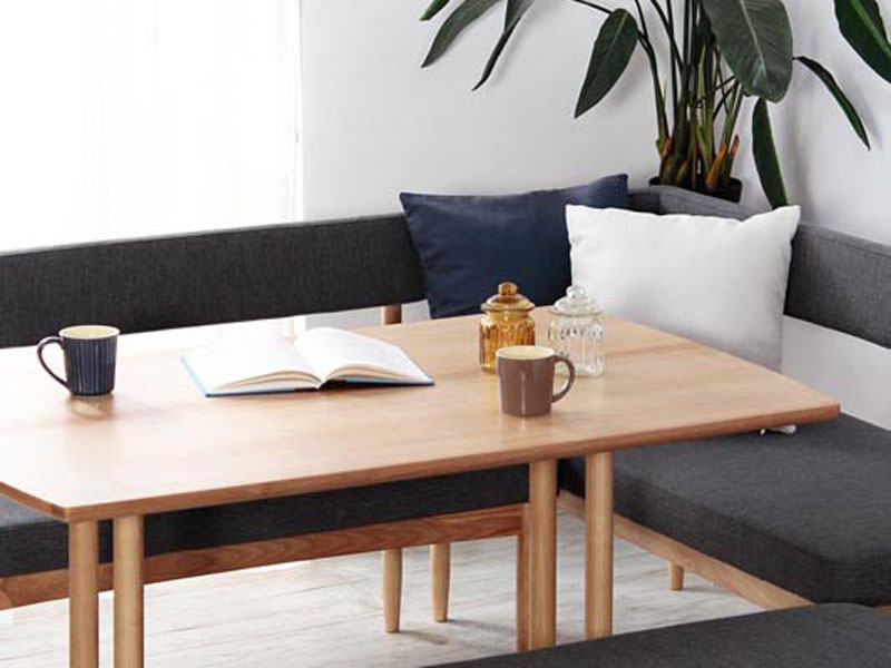 自由にレイアウトできる洗練された北欧デザインのダイニングセット｜Air｜4点セット