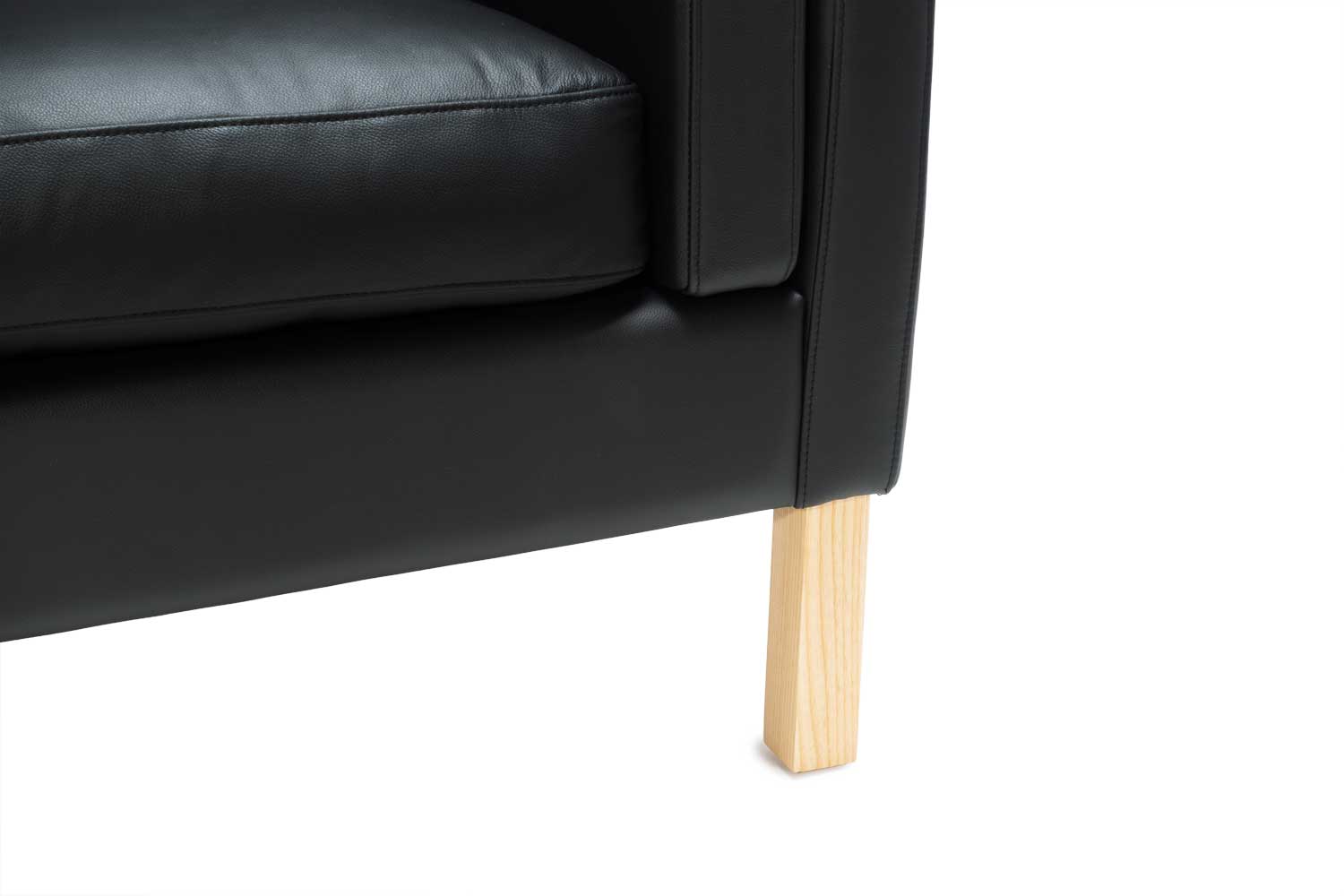 ソファ 二人掛け ダブルクッション 肘付き アッシュ  座面高46cm 完成品｜リプロダクト｜ボーエ・モーエンセン