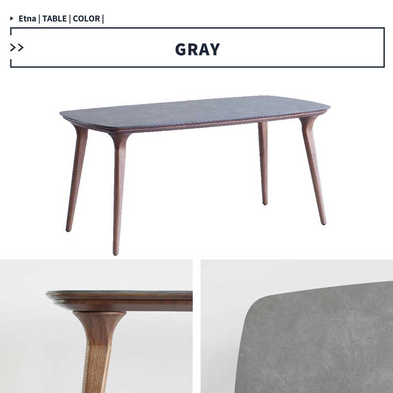 スタイリッシュなセラミック天板×天然木のダイニングテーブル|幅160cm