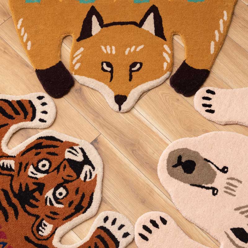 癒しの空間を演出するアニマルセパレートラグ｜ウール素材でおしゃれにアクセント