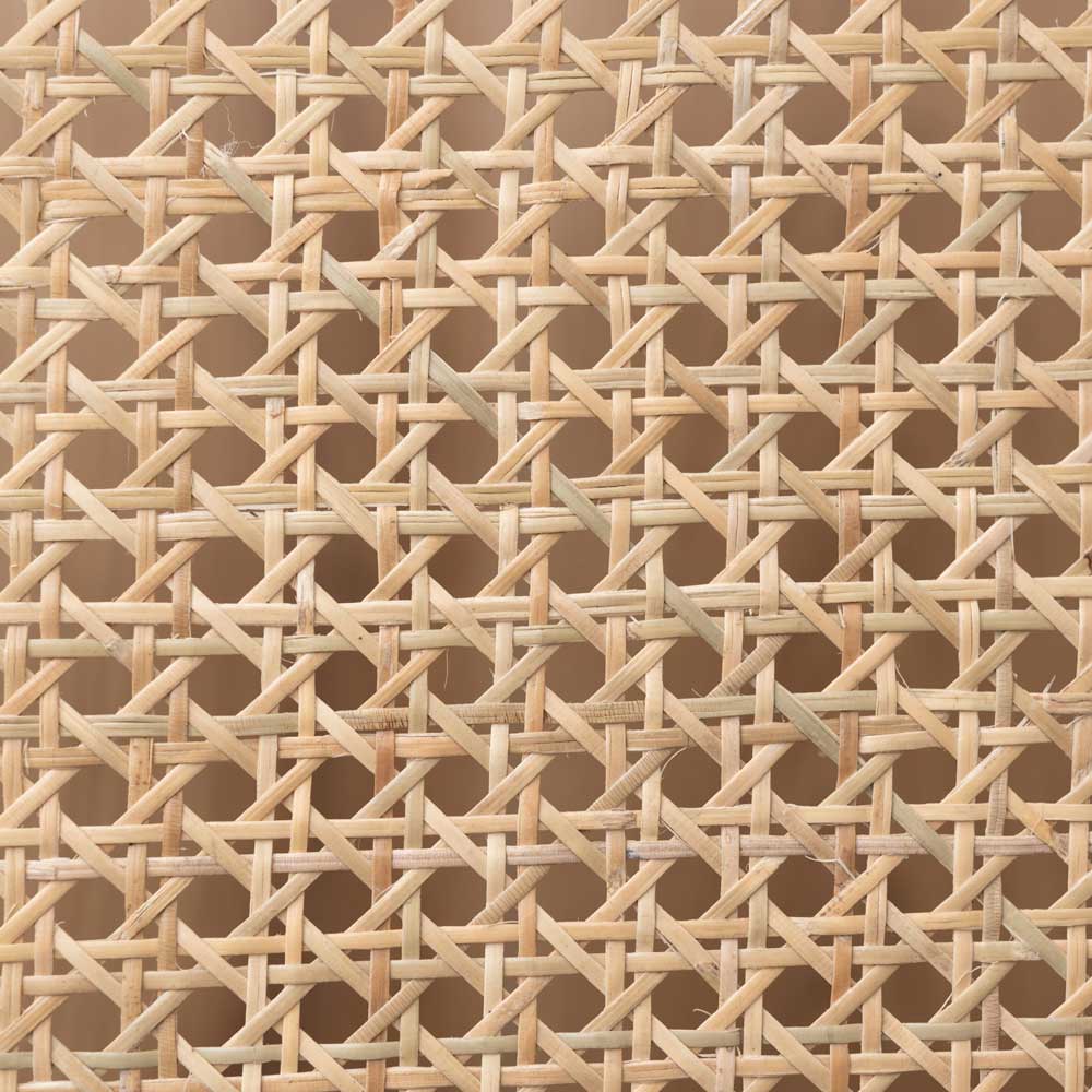 クラシックラタンのサイドテーブル｜ガラス天板×天然木の上品デザイン｜幅40cm