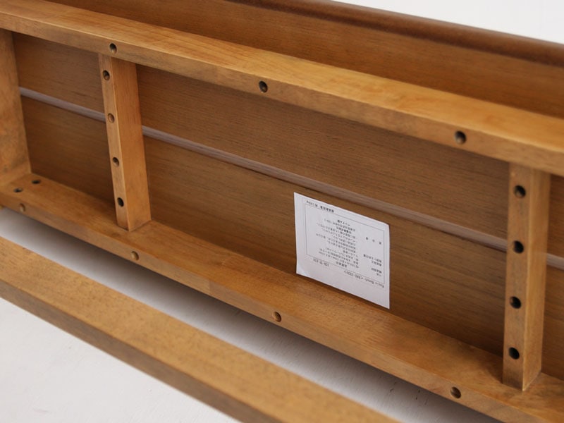 オーク材の大きな木目が美しいダイニングベンチ | ナチュラル