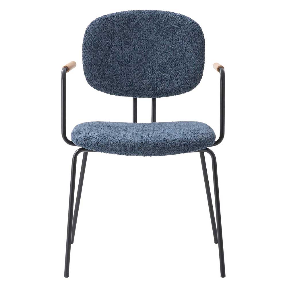 北欧ダイニングチェア｜ブークレ｜アーム付き｜個性が光るデザイン