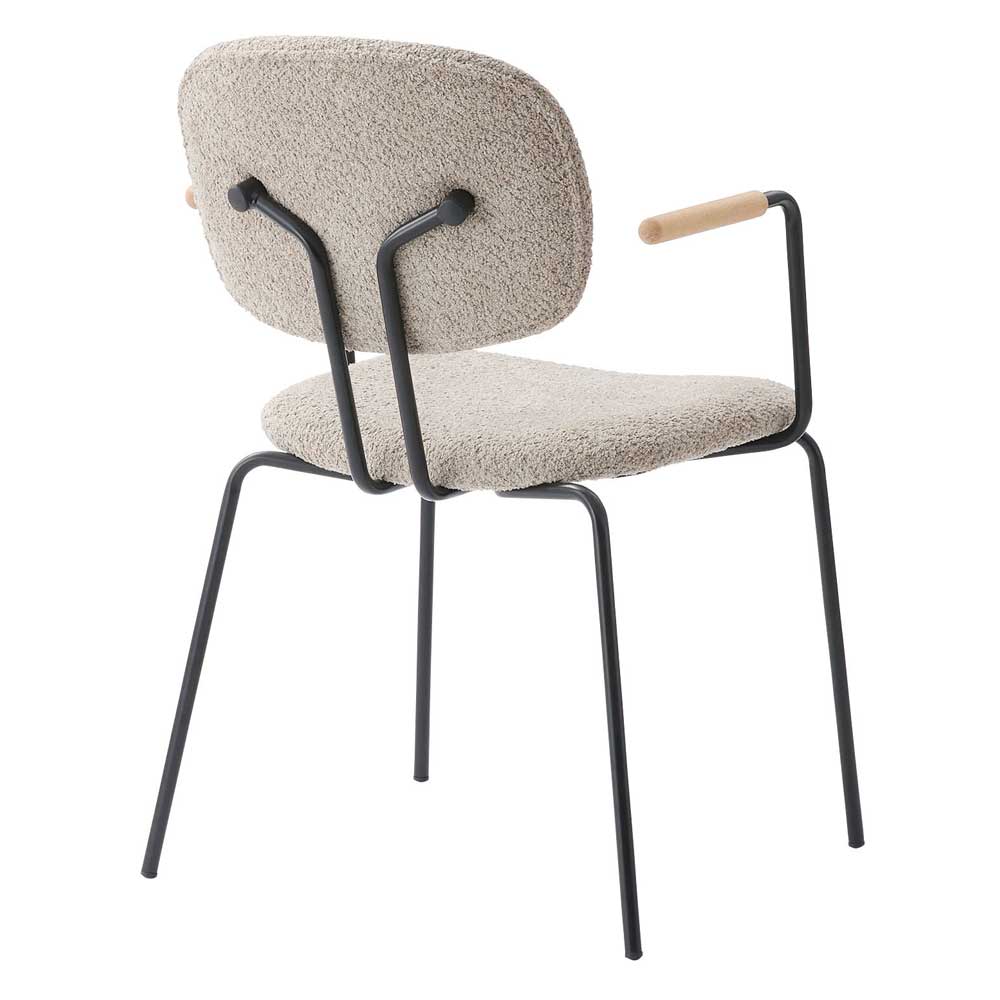 モダン×快適なブークレアームチェア｜個性が光るデザインチェア