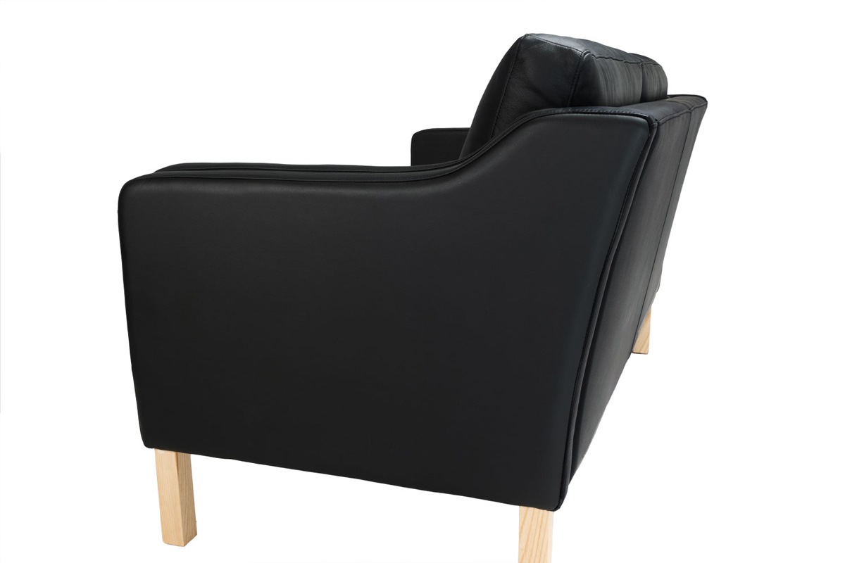 ソファ 3人掛け ダブルクッション 肘付き アッシュ 座面高46cm 完成品|リプロダクト|ボーエ・モーエンセン
