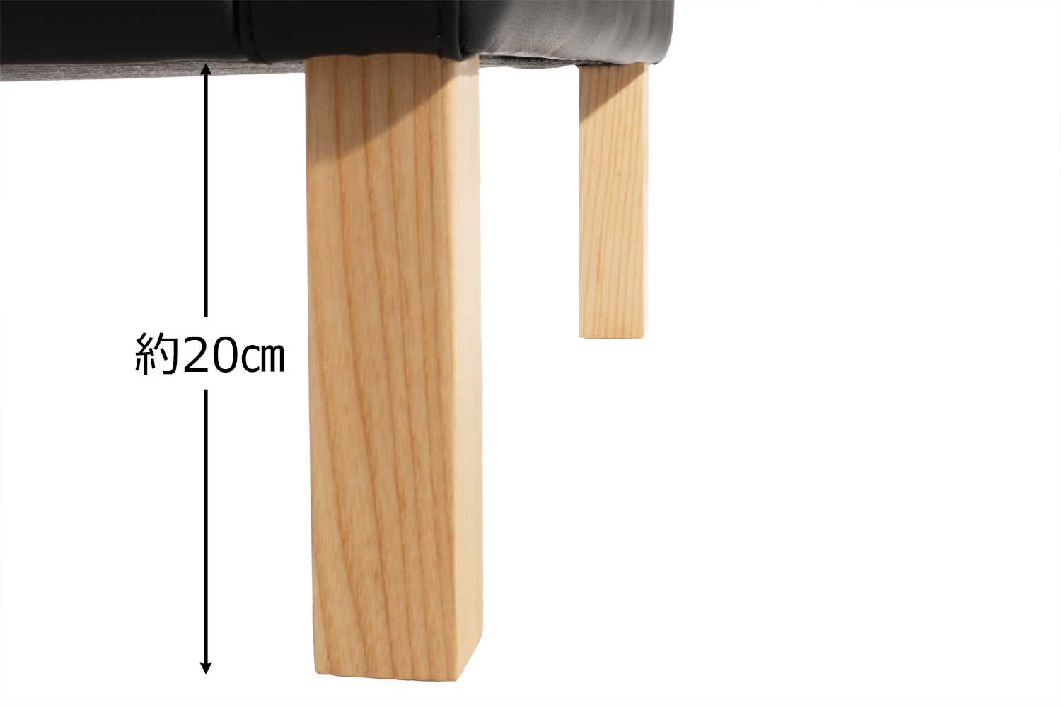 ソファ 3人掛け ダブルクッション 肘付き アッシュ 座面高46cm 完成品|リプロダクト|ボーエ・モーエンセン
