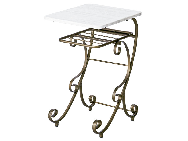 白天板のナイトテーブル｜エレガントなインテリア