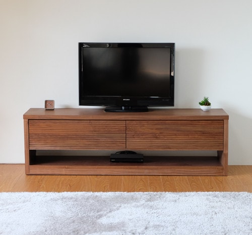 テレビボード 収納たっぷり ウォルナット【幅160cm】 おしゃれな家具
