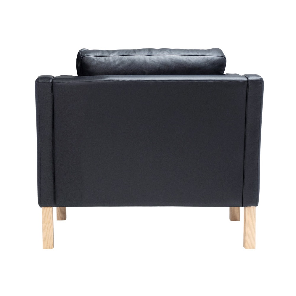 1人掛けソファ ダブルクッション 肘付き アッシュ 座面高46cm 完成品｜リプロダクト｜ボーエ・モーエンセン