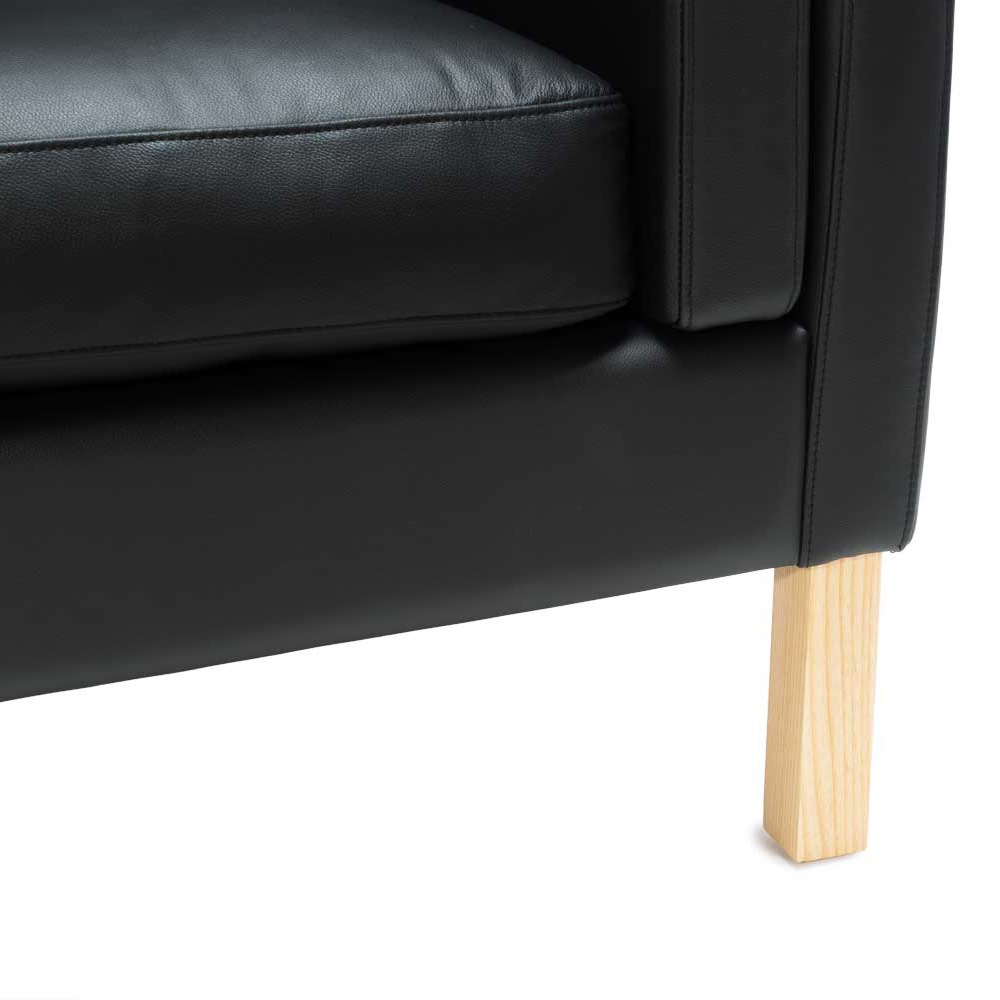 1人掛けソファ ダブルクッション 肘付き アッシュ 座面高46cm 完成品｜リプロダクト｜ボーエ・モーエンセン