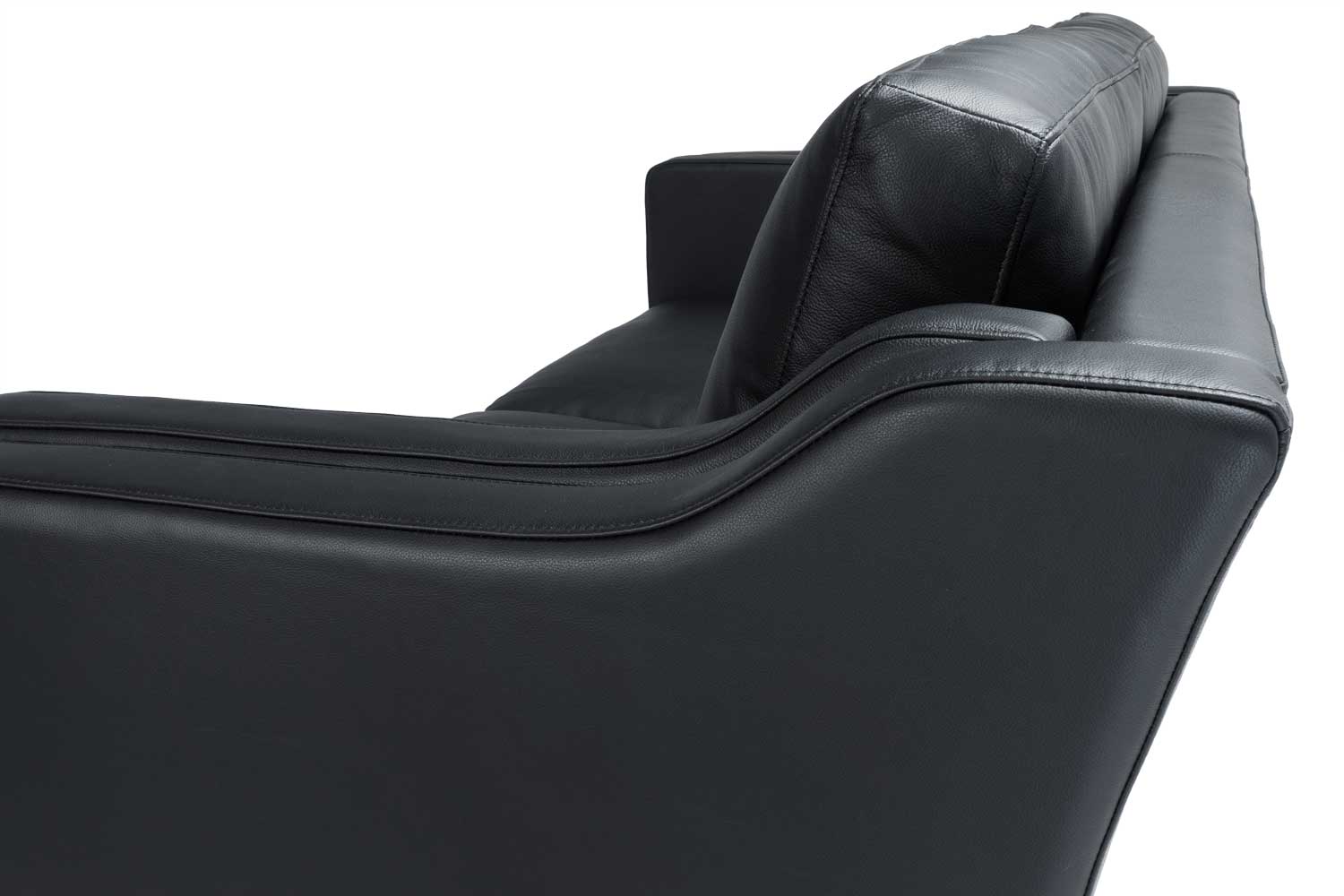 3人掛けソファ ダブルクッション 肘付き ウォルナット  座面高46cm 完成品｜リプロダクト｜ボーエ・モーエンセン