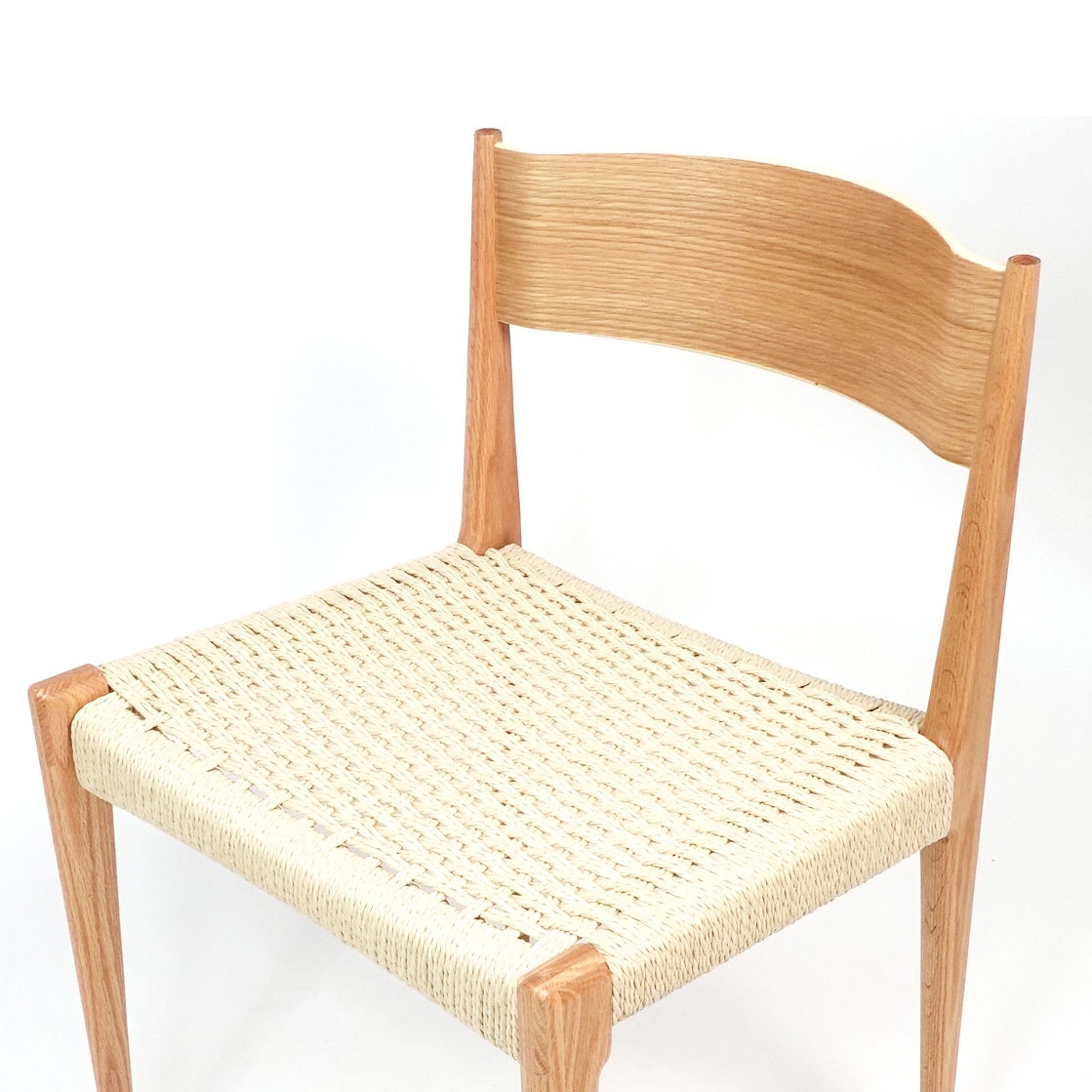 ダイニングチェア Piaチェア ペーパーコード 木製 座面高46cm 完成品｜リプロダクト｜ポール・カドヴィウス
