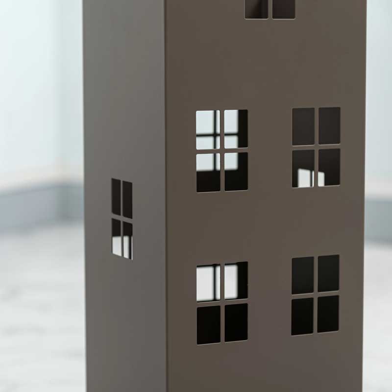 おしゃれなハウス型スチール傘立て|省スペース×北欧風デザイン