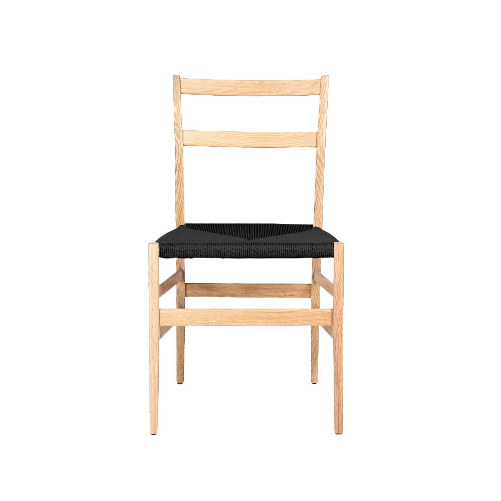 ダイニングチェア 北欧 ペーパーコード 木製 座面高45cm 完成品|リプロダクト|ジオ・ポンティ