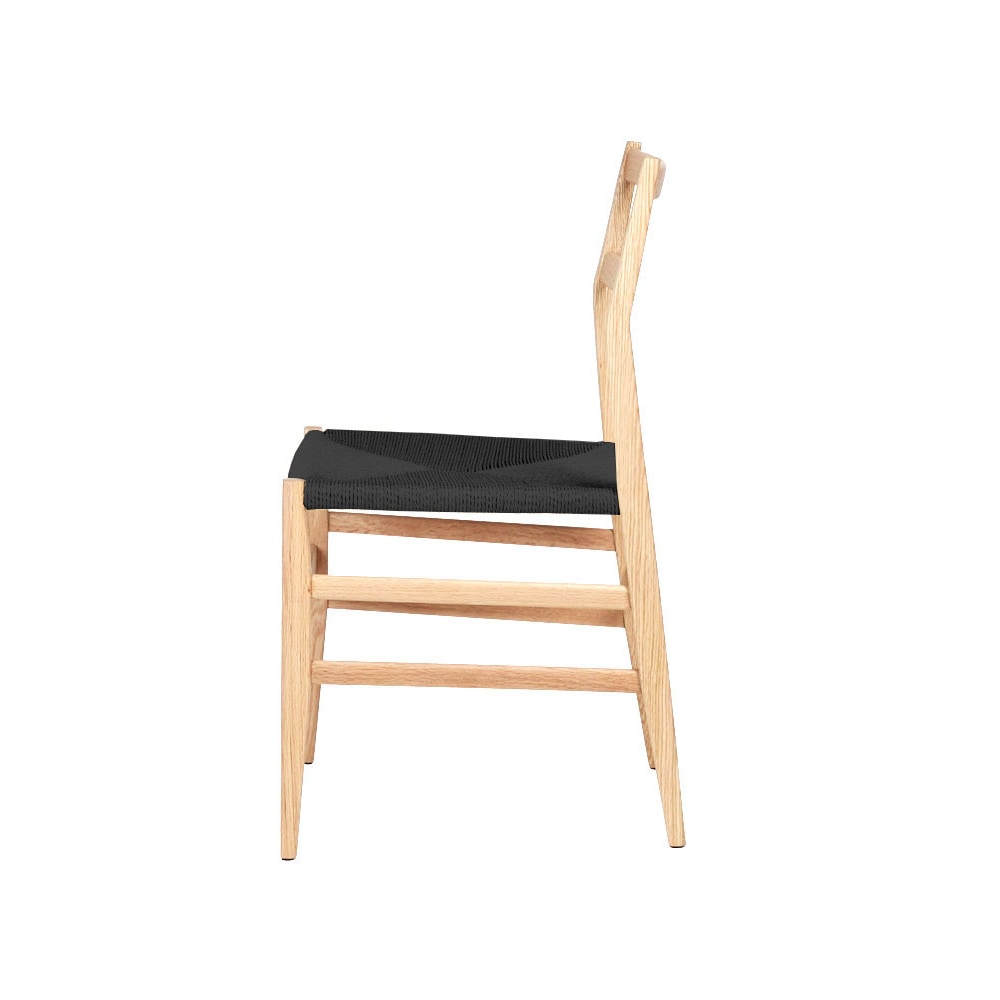 ダイニングチェア 北欧 ペーパーコード 木製 座面高45cm 完成品|リプロダクト|ジオ・ポンティ